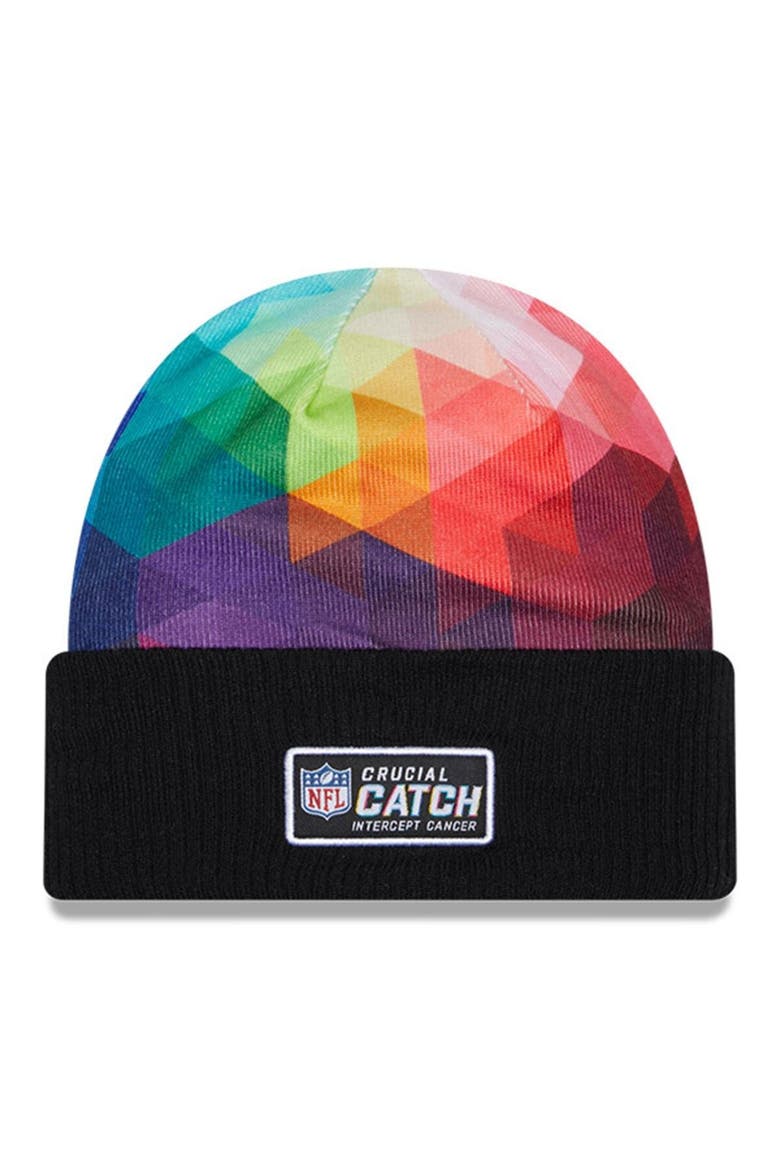 Men's New Era  Black Chicago Bears 2023 NFL Crucial Catch Cuffed Knit Hat, Alternate, color, Black