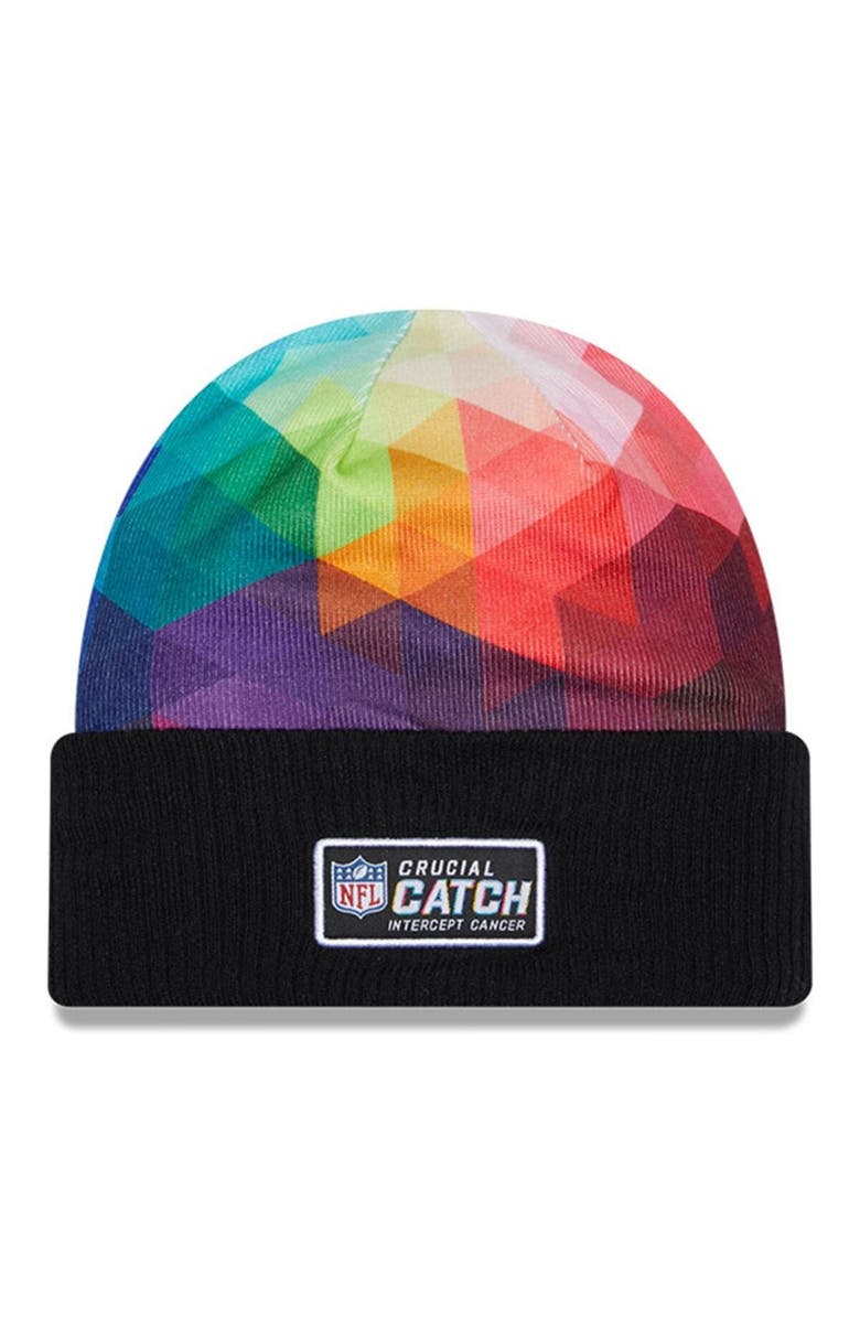 New Era Men's New Era  Black Chicago Bears 2023 NFL Crucial Catch Cuffed Knit Hat, Alternate, color, 