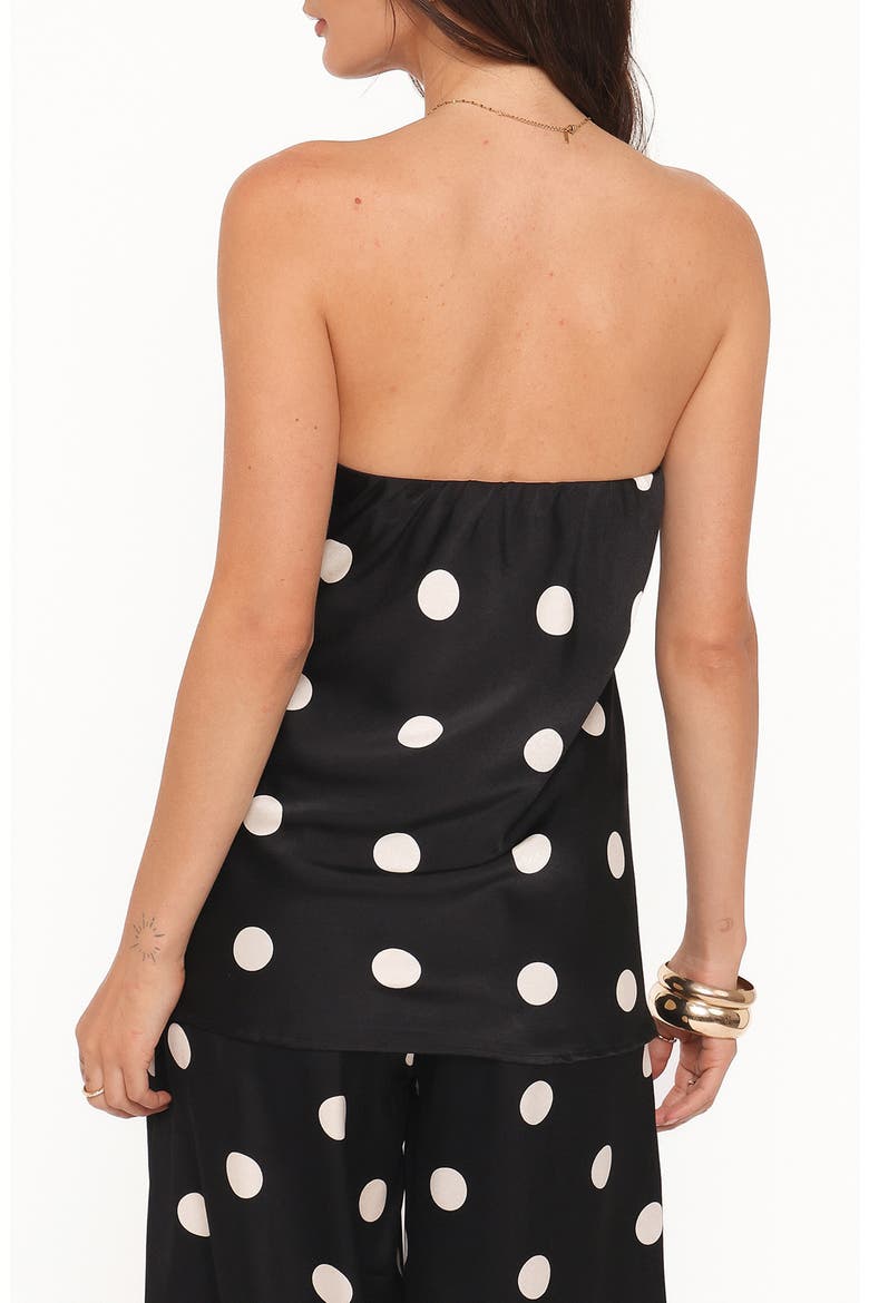 Belinda Strapless Top, Alternate, color, BLACK/ CREAM