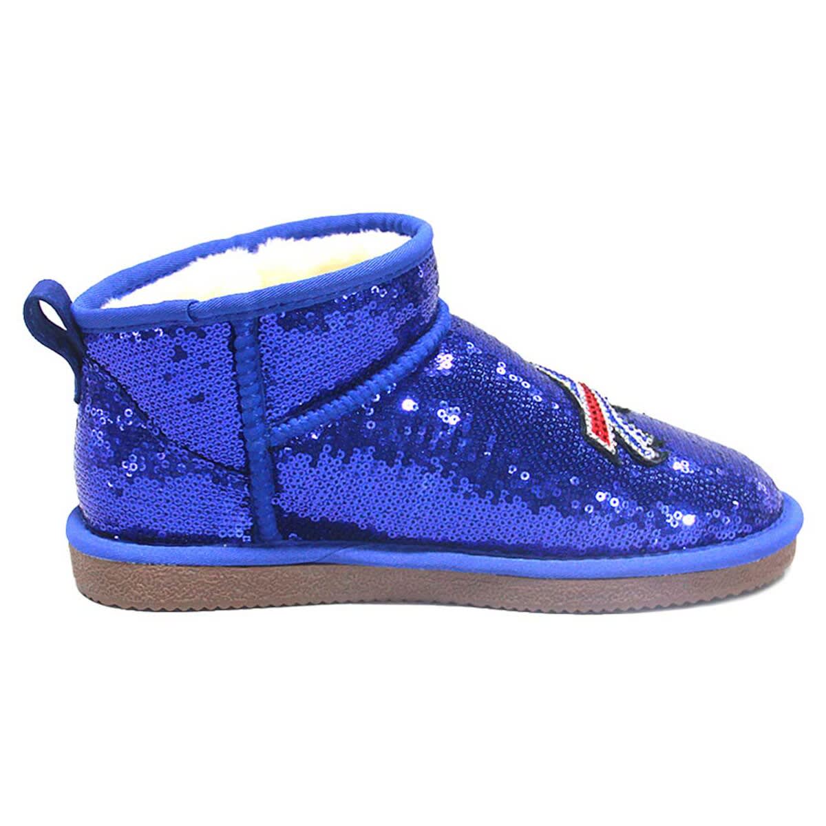 CUCE Women's Cuce  Royal Buffalo Bills Sequin Ankle Boots, Alternate, color, 