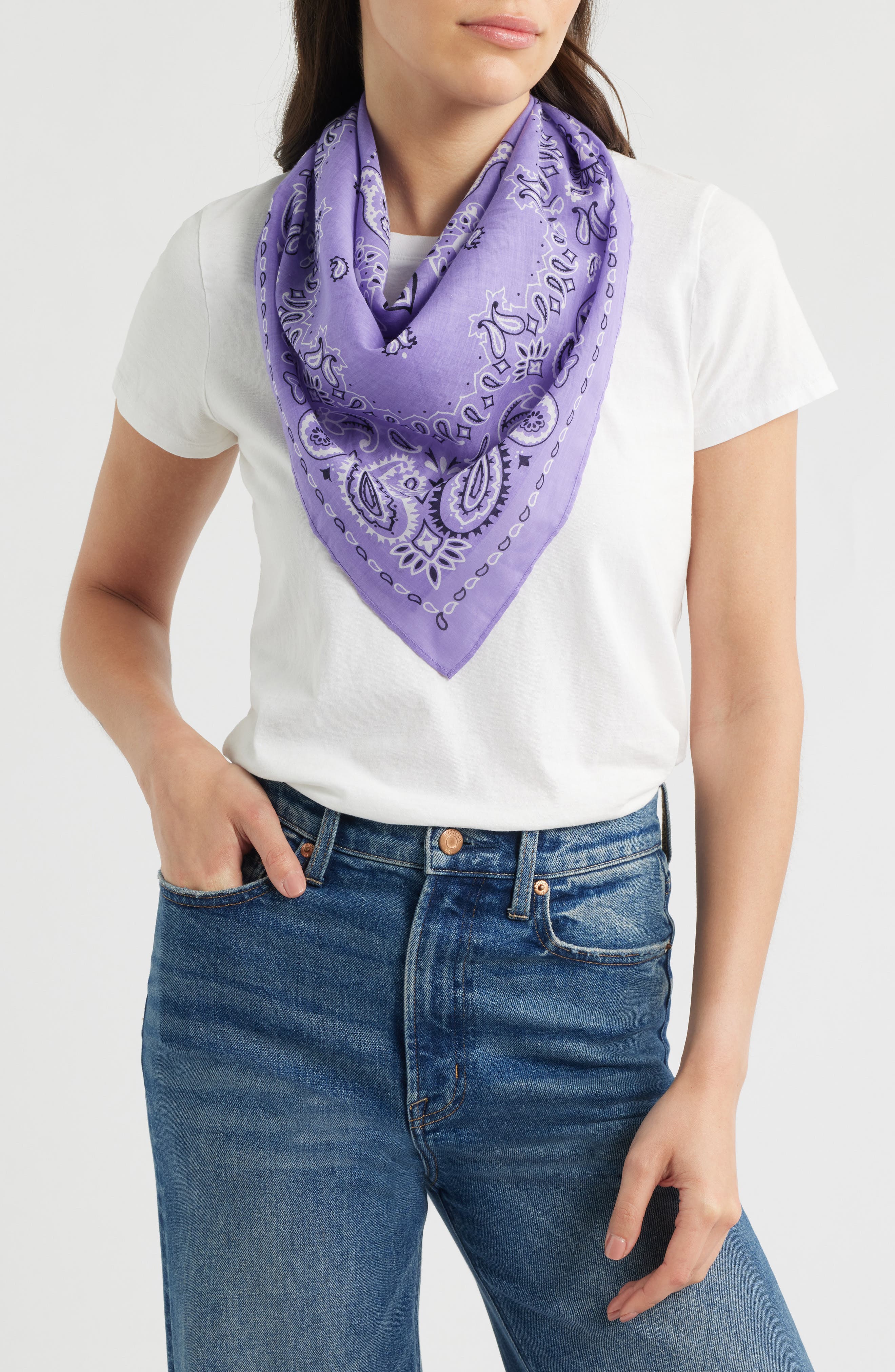 PRIMAVERA BANDANA RAW AMETHYST