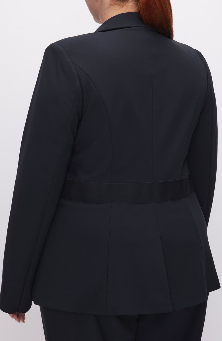 Good American Bonded One-Button Blazer, Alternate, color, 