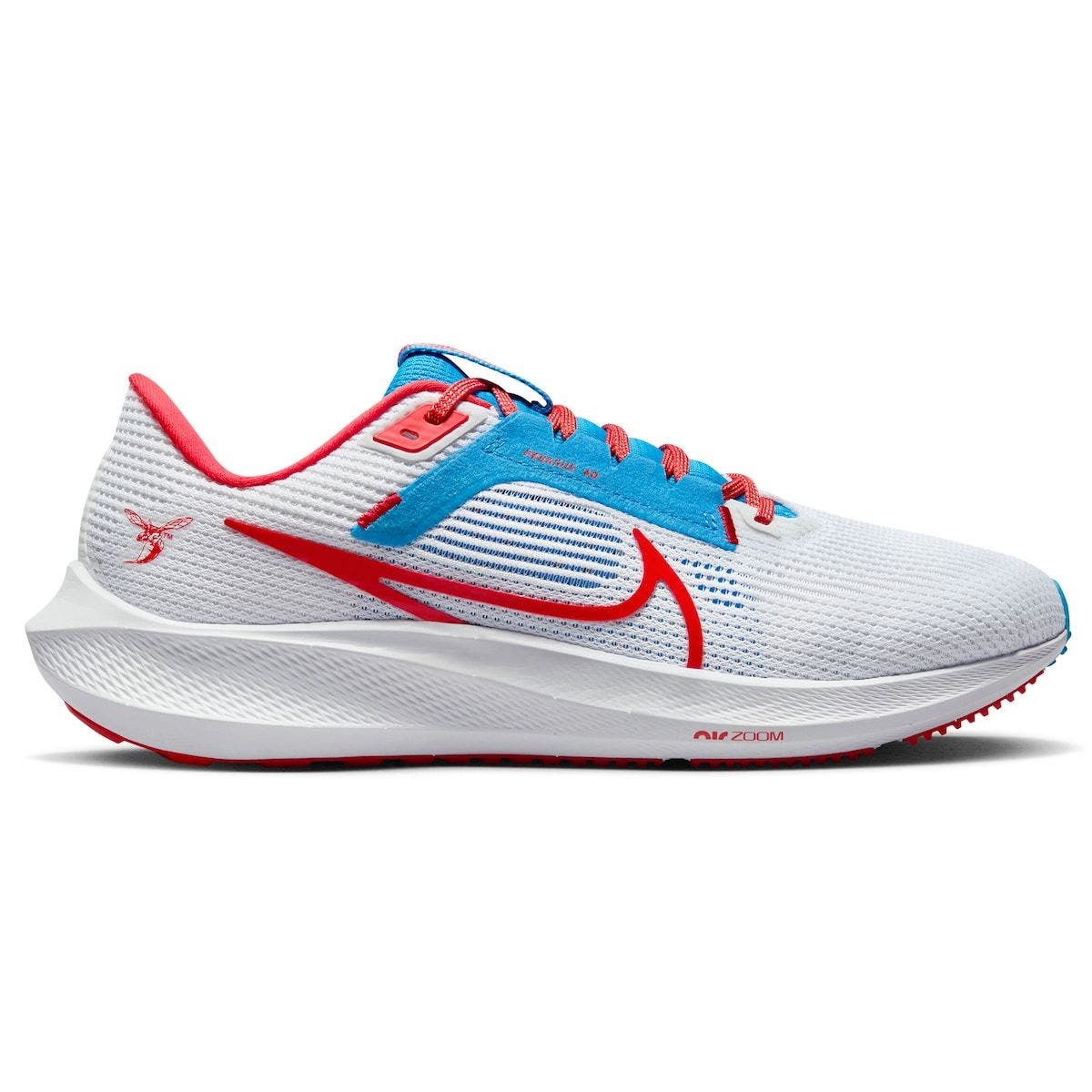 Nike Unisex Nike  White Delaware State Hornets Zoom Pegasus 40 Running Shoe, Alternate, color, 