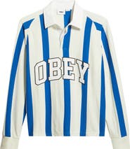 Obey Landon Stripe Rugby Shirt