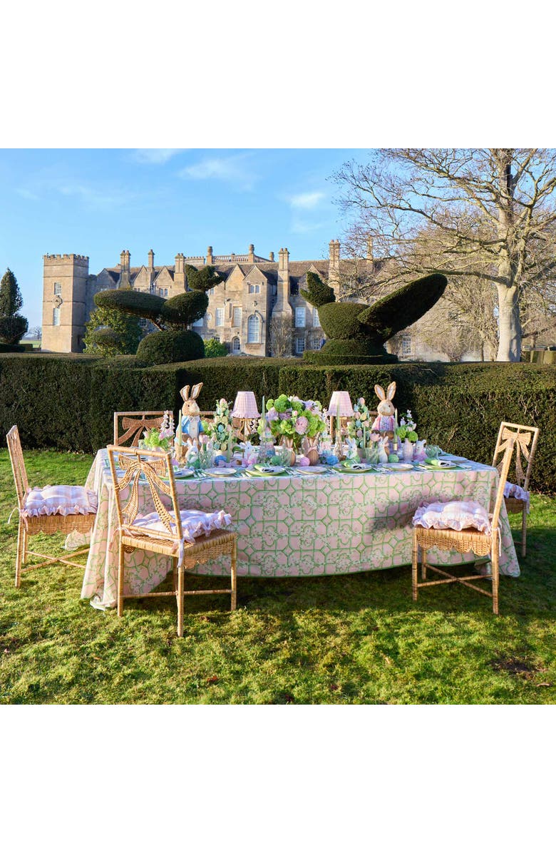 Mrs. Alice Petal Pink Ceramic Bow Candle Holders, Alternate, color, Pink