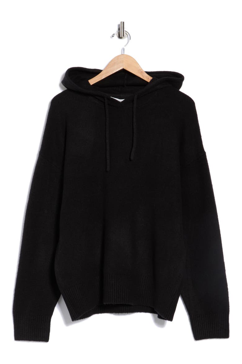 Sweater Hoodie, Alternate, color, BLACK
