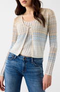 GUESS Rosalyn Metallic Pointelle Cardigan