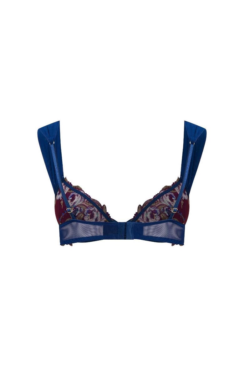Marien Tulle Bra, Alternate, color, Navy