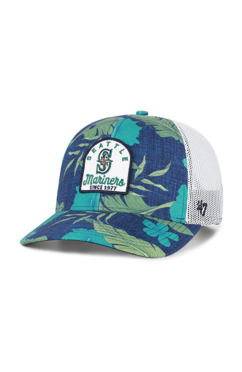 '47 Men's '47  Navy Seattle Mariners Tei Beachside Adjustable Trucker Hat, Main, color, Navy