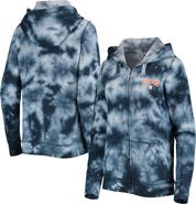 New Era Women's New Era Navy Houston Astros Tie-Dye Full-Zip Hoodie