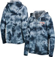New Era Women's New Era Navy Houston Astros Tie-Dye Full-Zip Hoodie