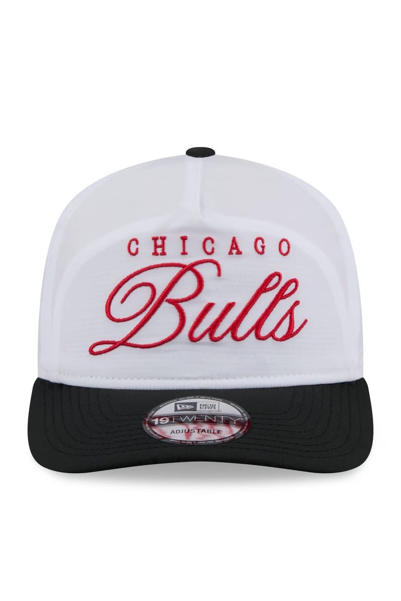 Men's New Era White/Black Chicago Bulls 2025 NBA Draft On-Stage Nylon 19TWENTY Adjustable Hat, Alternate, color, White