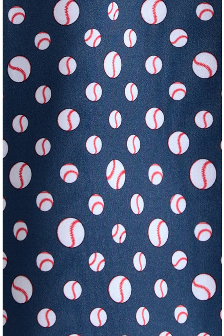 Kids' Baseball Print Polo, Alternate, color, NAVY BLUE