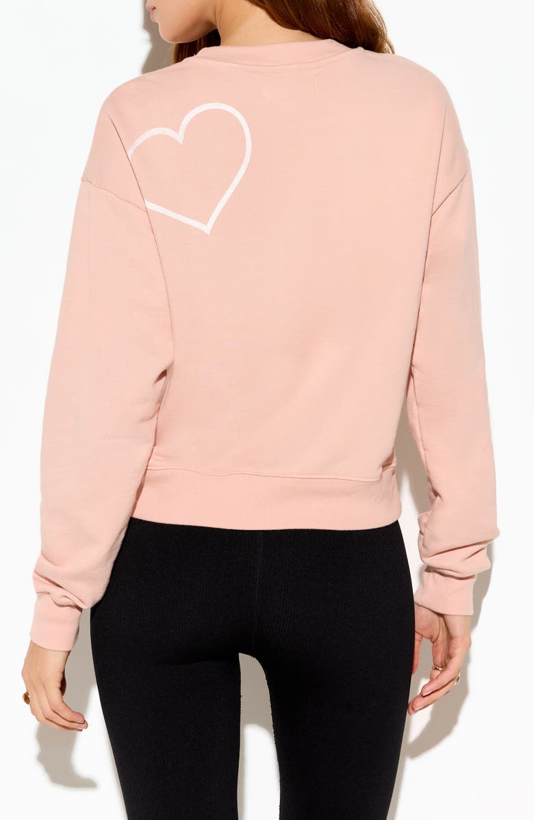 Spiritual Gangster Love Sublime Cotton Blend Graphic Sweatshirt, Alternate, color, Champagne