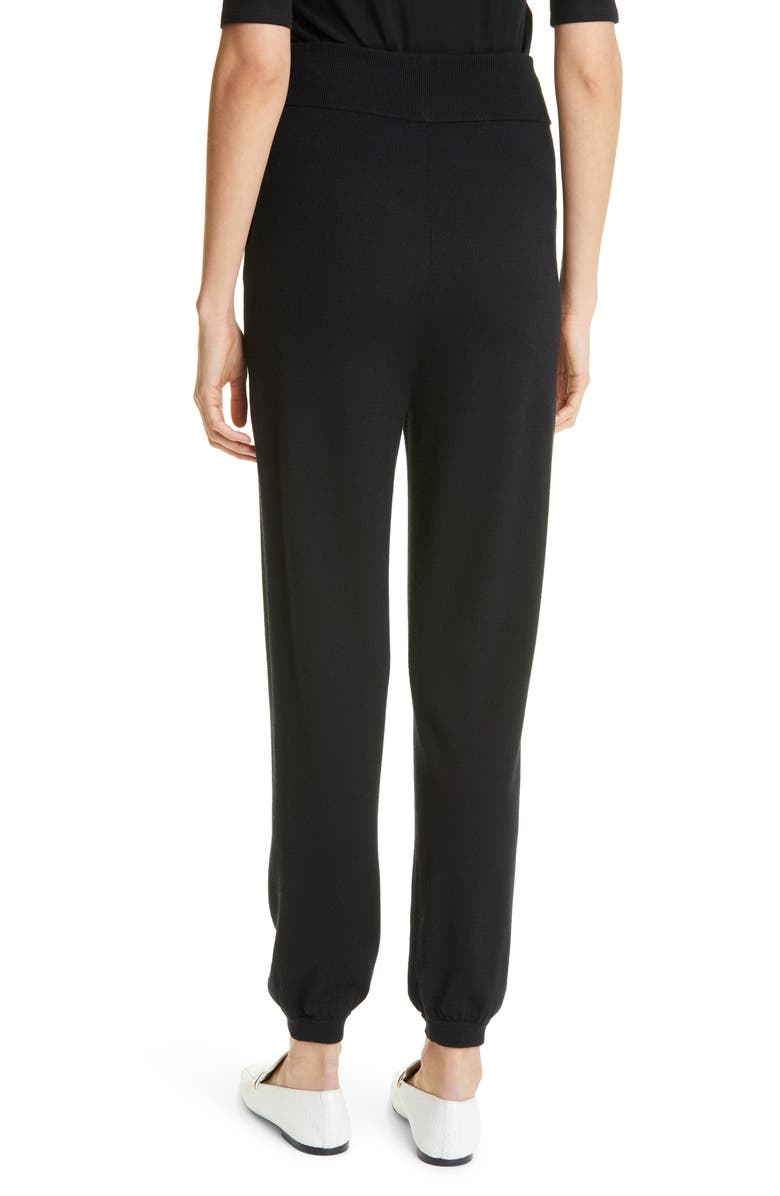 St. John Collection Wool & Silk Knit Joggers, Alternate, color, 