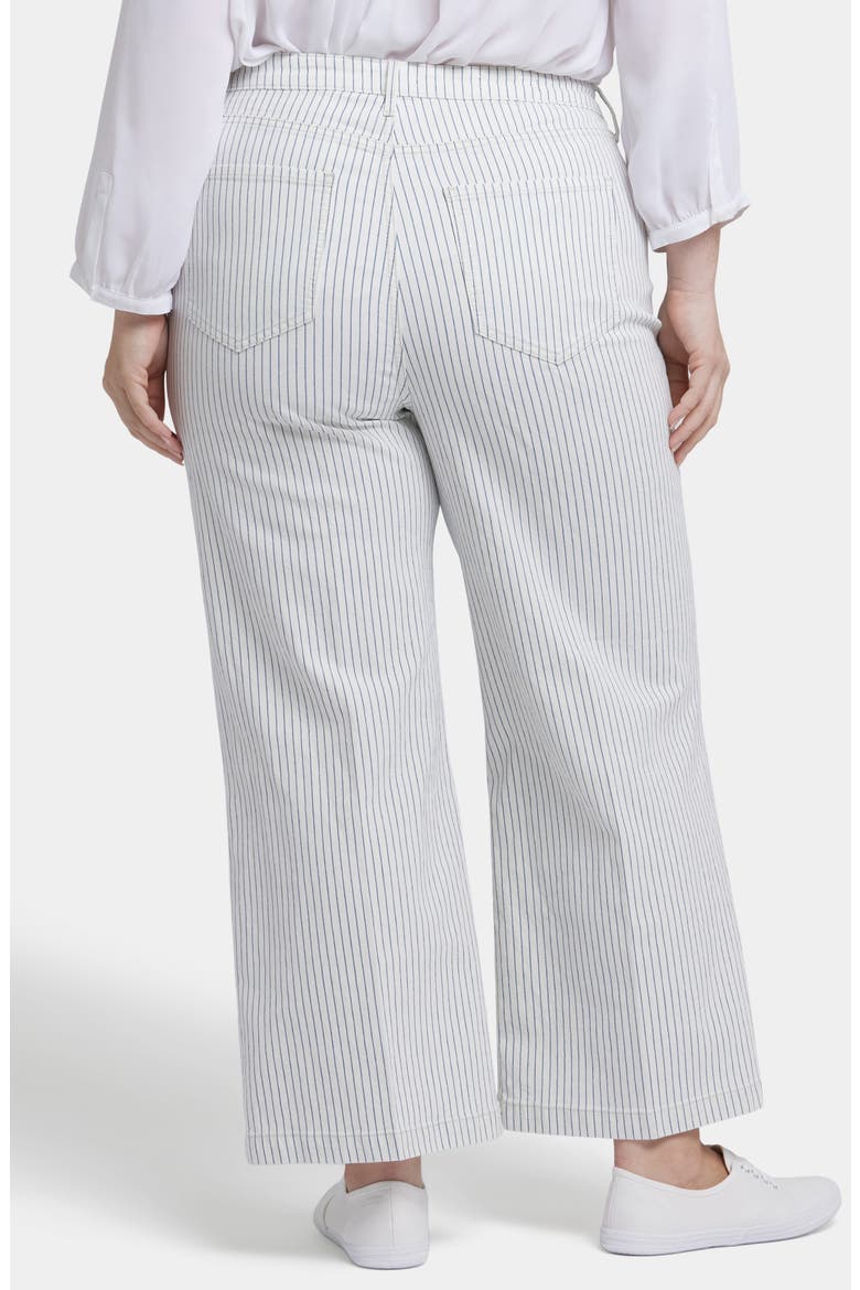 Teresa Stripe Exposed Button Ankle Wide Leg Jeans, Alternate, color, PALENCIA STRIPE