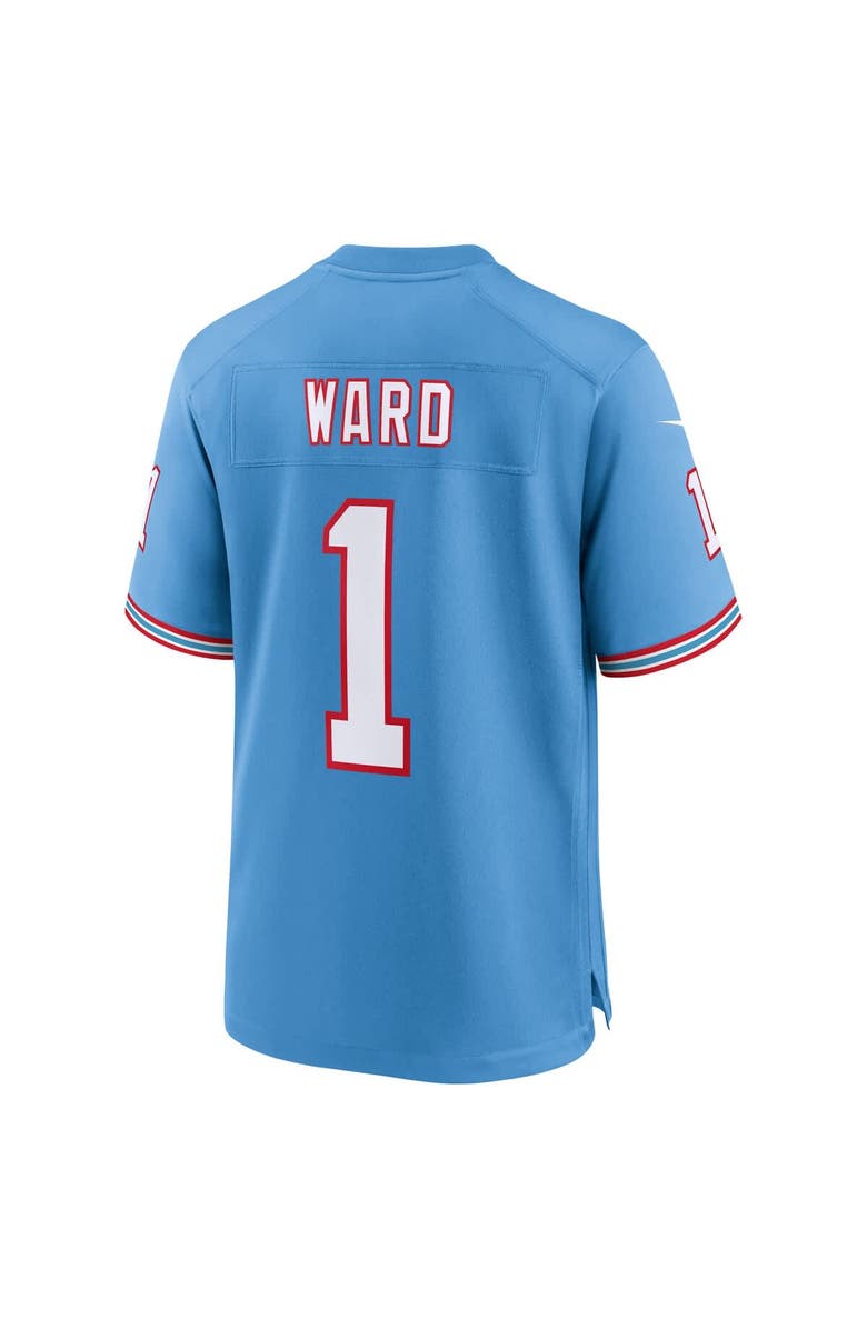 Nike Men's Nike Cameron Ward Light Blue Tennessee Titans 2025 NFL Draft First Round Pick 2nd Alternate Game Jersey, Alternate, color, Light Blue