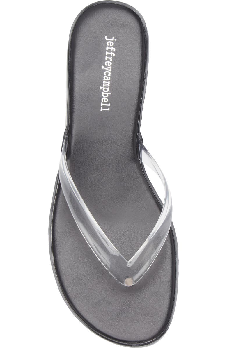 Jeffrey Campbell Lollipop Kitten Heel Sandal, Alternate, color, Clear Black Combo