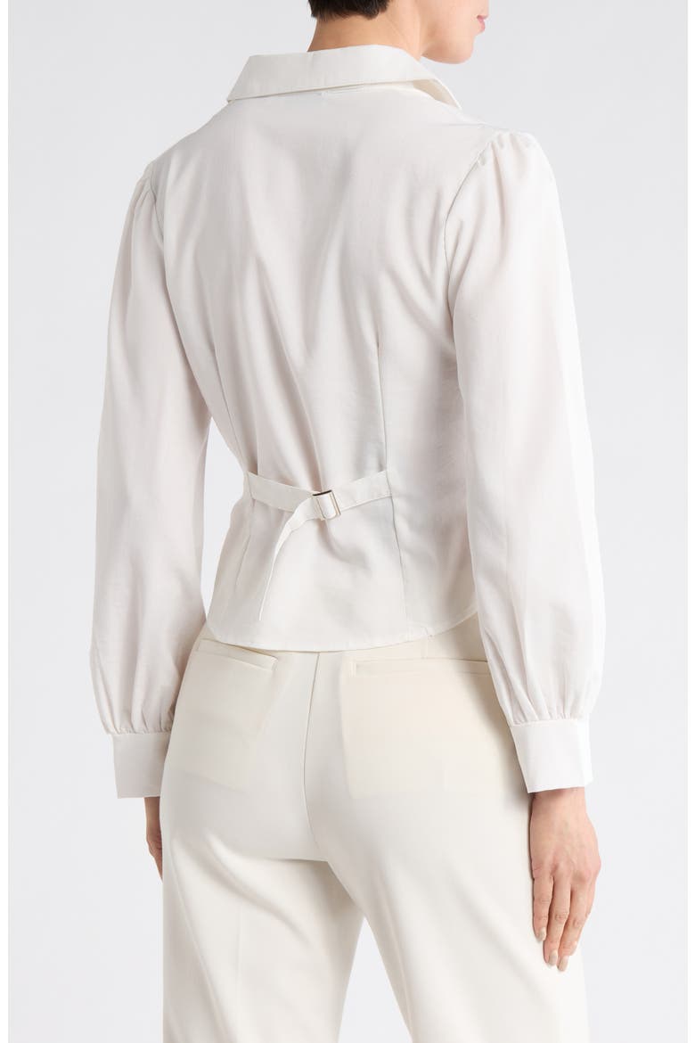 Faux Wrap Top, Alternate, color, OFF WHITE