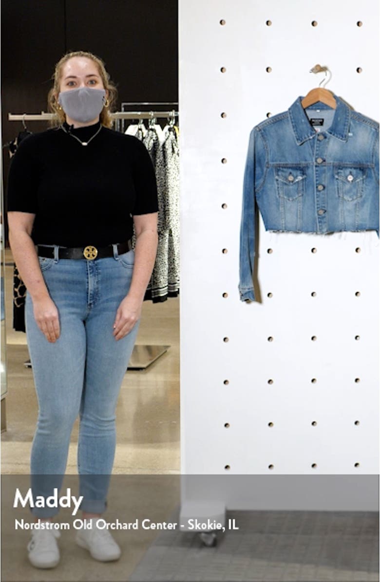 Trace Crop Denim Jacket, sales video thumbnail