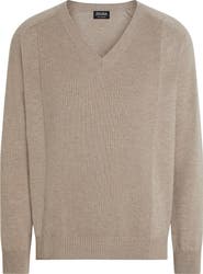 ZEGNA Oasi V-Neck Cashmere Sweater