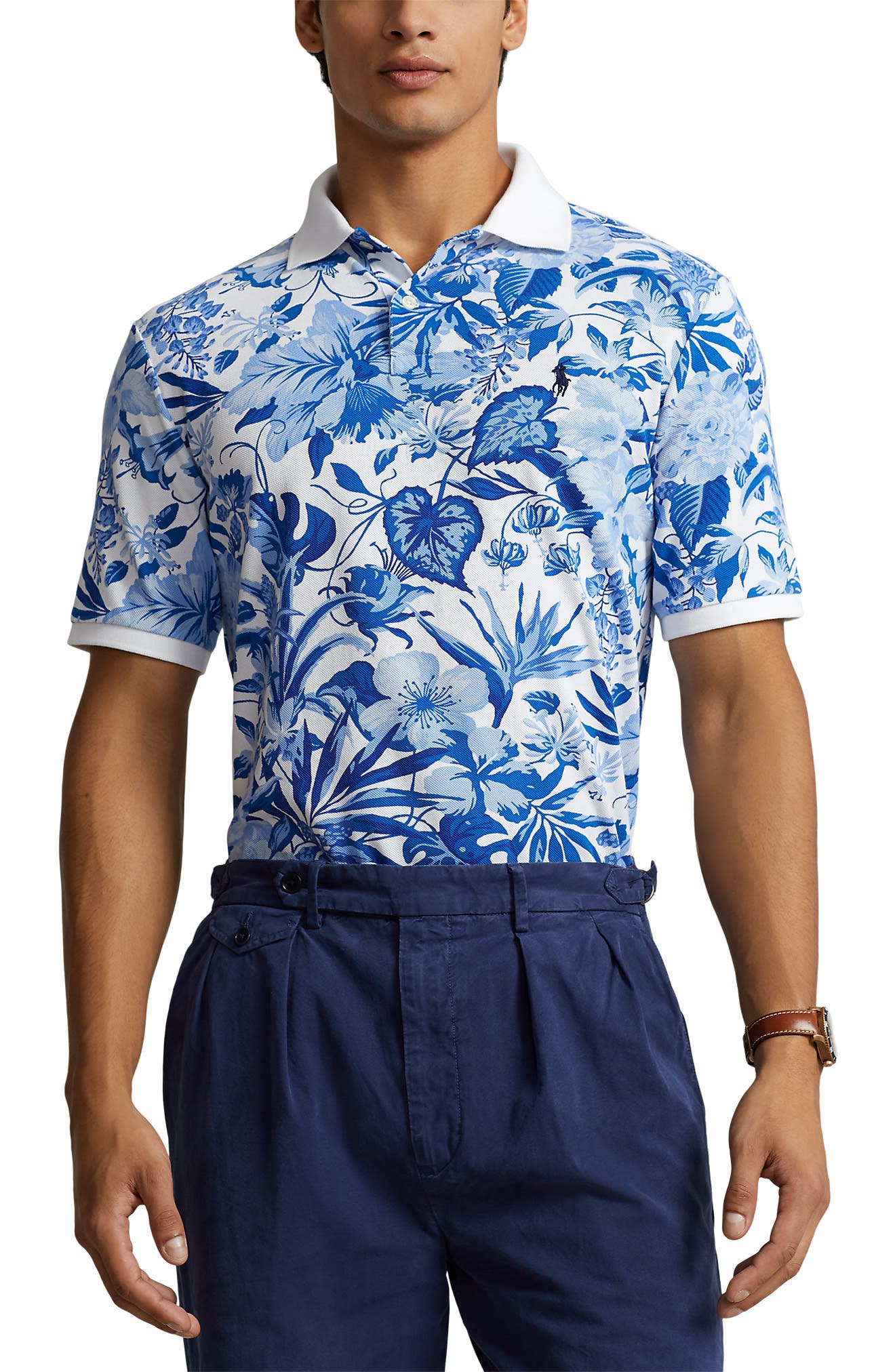 Polo Ralph Lauren Floral Mesh Polo