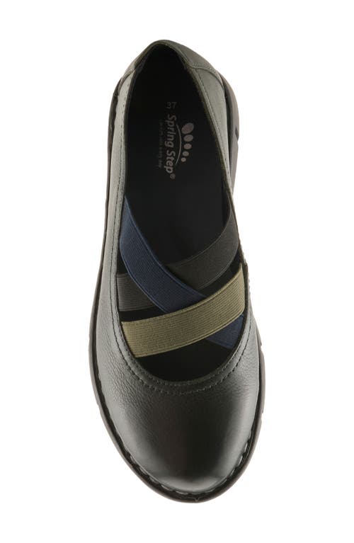 Spring Step Jax Mary Jane Wedge In Black