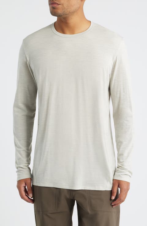 Frame Long Sleeve Wool Blend T-Shirt