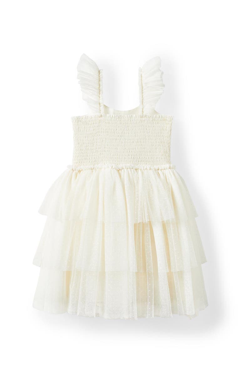Cotton On Kids Kid's Isabella Dress Up Dress, Alternate, color, Dark Vanilla Shimmer Sparkle