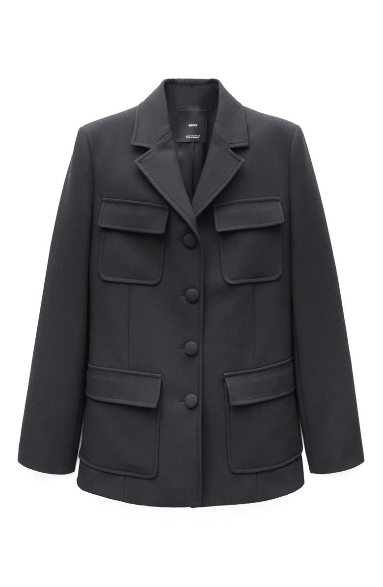 MANGO Four-Pocket Stretch Blazer, Alternate, color, 