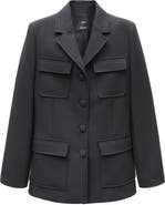 MANGO Four-Pocket Stretch Blazer