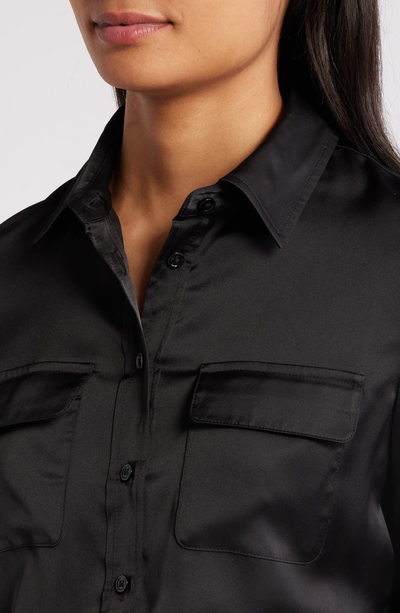 Anne Klein Long Sleeve Button Up Shirt, Alternate, color, 