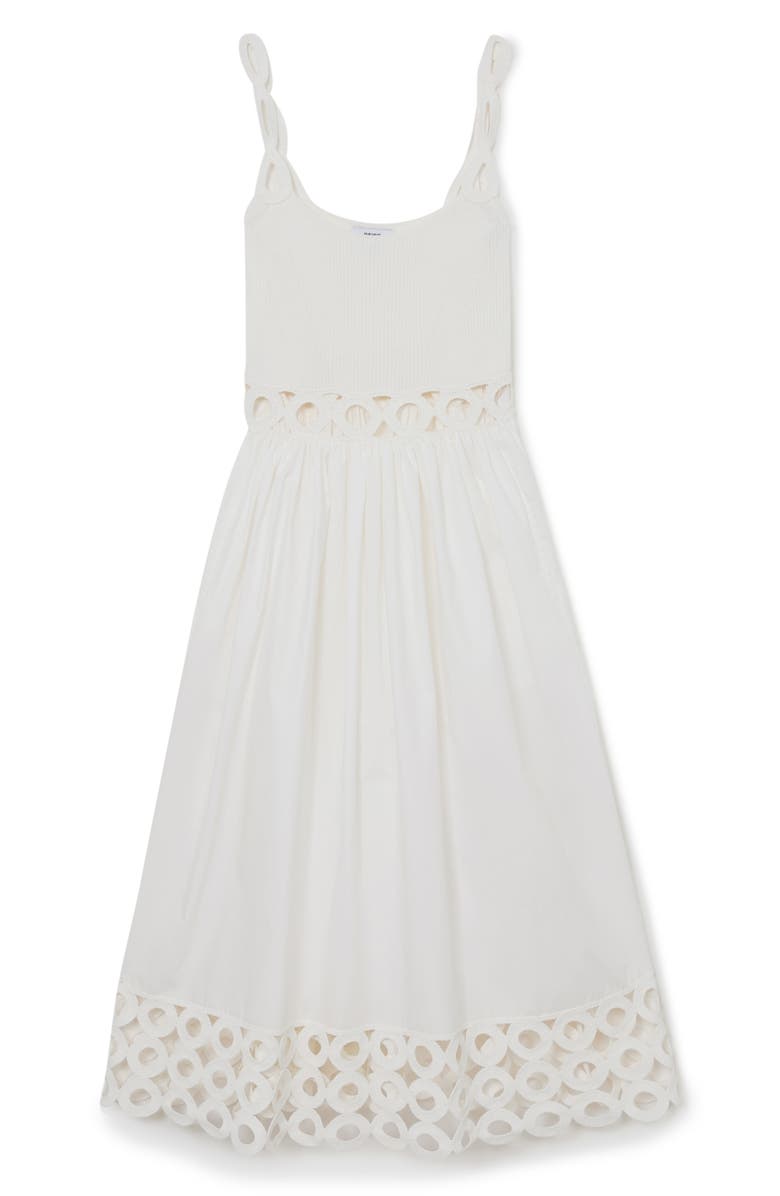 Reiss Rita Cutout Midi Dress, Alternate, color, Ivory