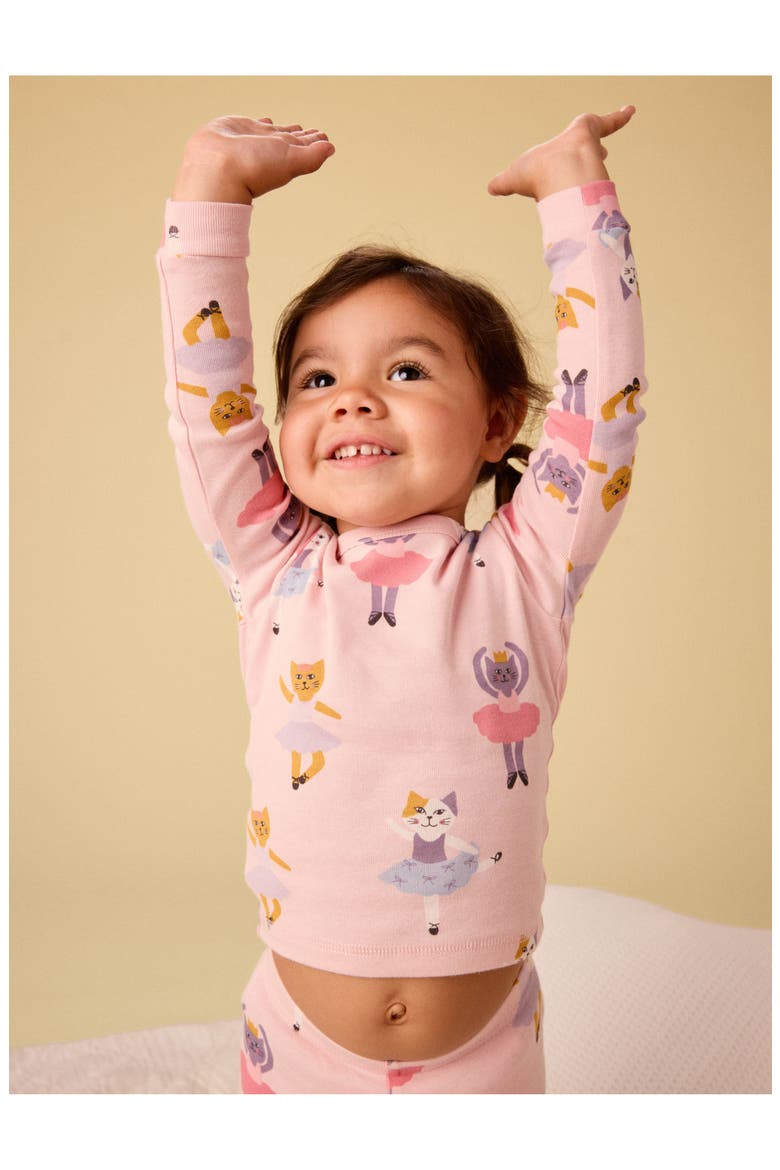 Goodnight Pajama Set, Alternate, color, Ballet Kitty