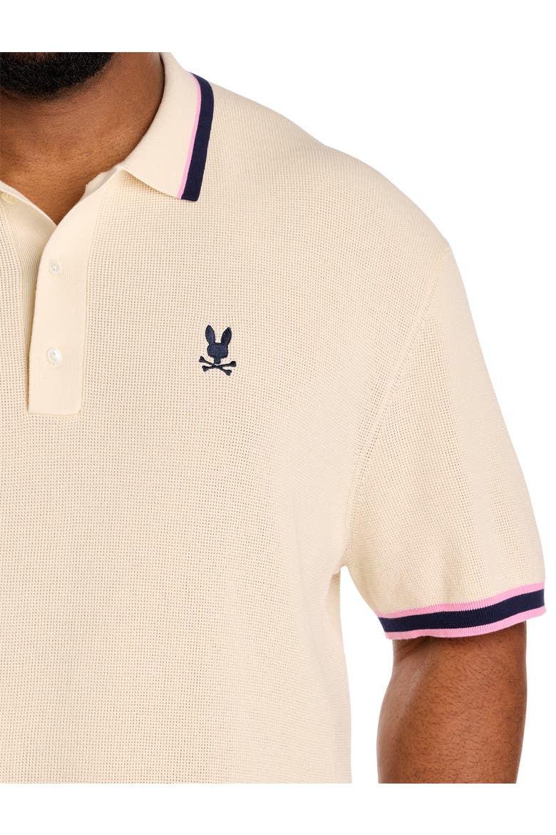 Big & Tall Knit Polo Shirt, Alternate, color, PRISTINE