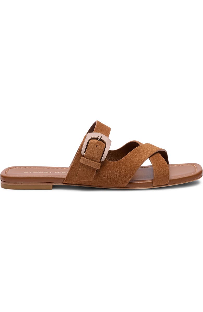 Stuart Weitzman Sai Slide Sandal, Alternate, color, Doe