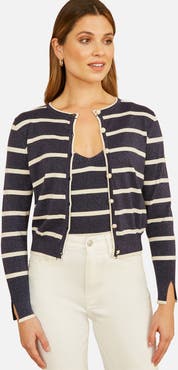 Yumi Long Sleeve Round Neck Cardigan