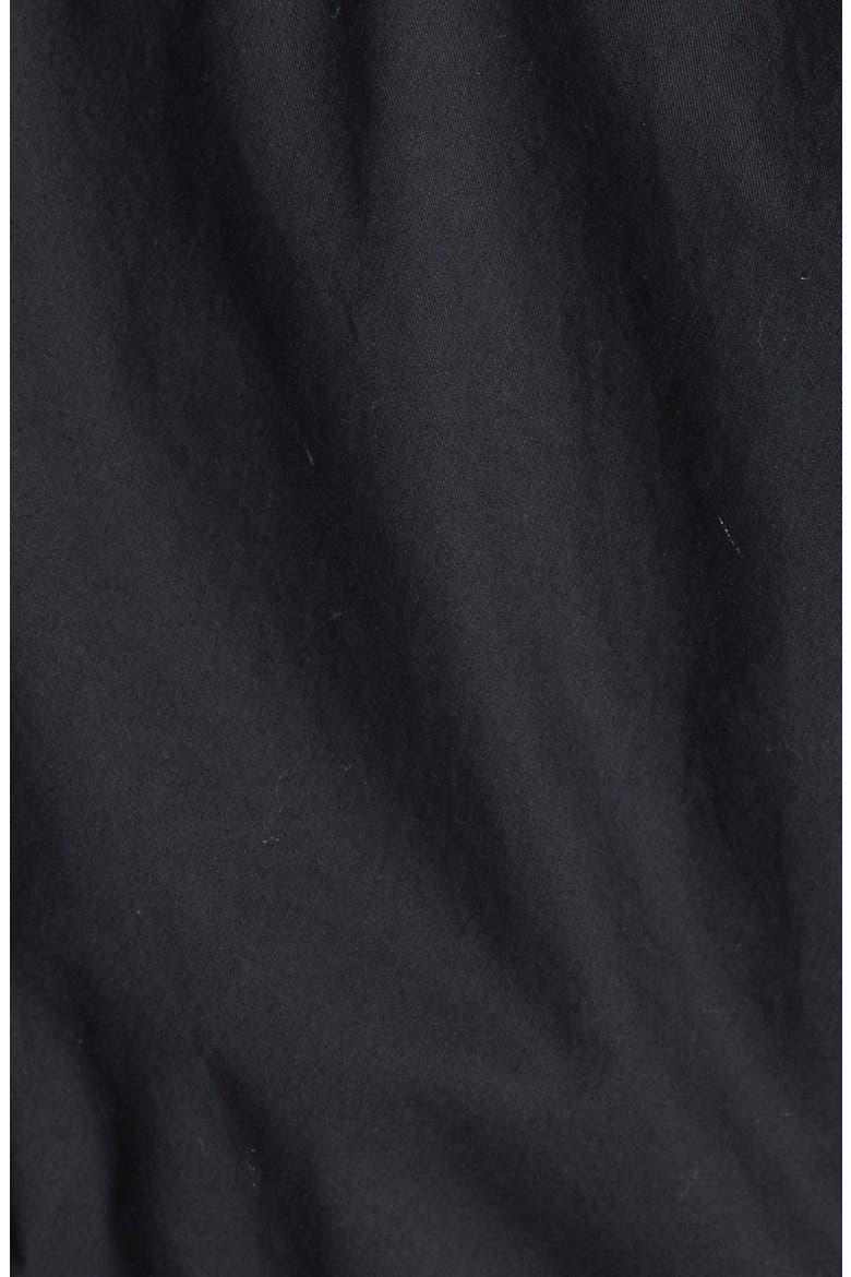 Cinch Waist Twill Anorak, Alternate, color, BLACK