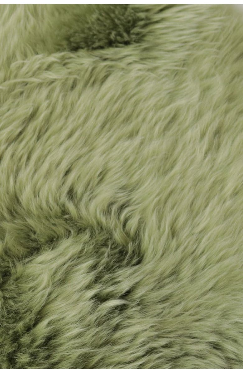 NATURAL Milan Genuine Sheepskin Shearling Rug - 2ft x 3ft - Lime, Alternate, color,