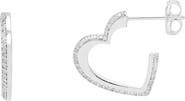 Estella Bartlett Open Heart Hoop Earrings