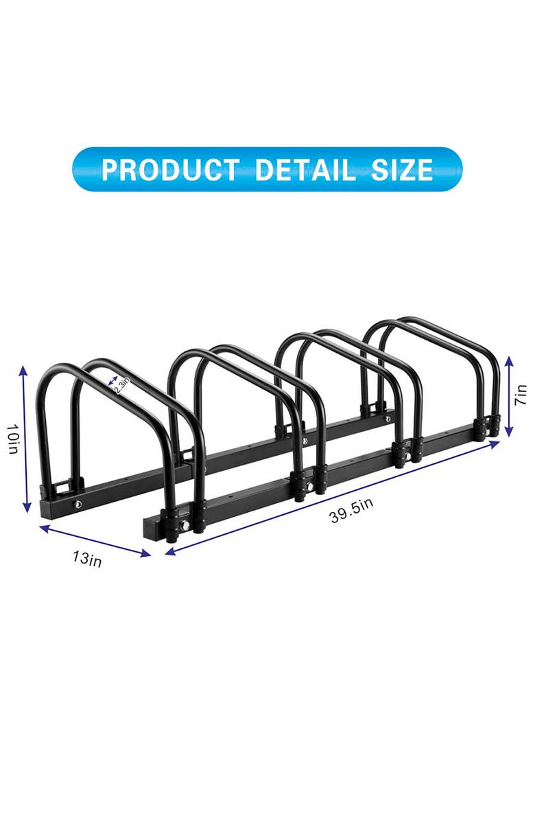 Trimate Bike Rack Stand 4 Bikes, Alternate, color, Black