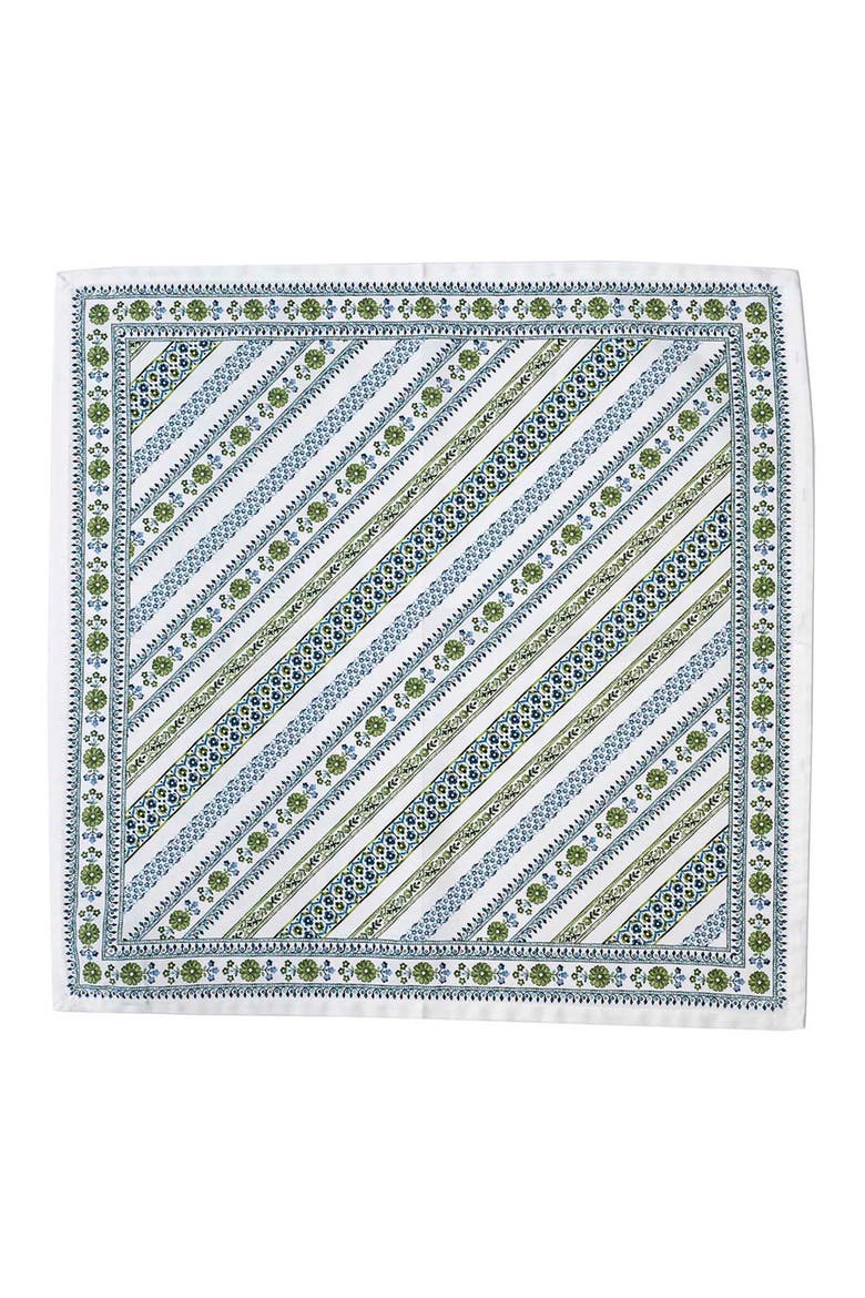 Set of 4 Seville Stripe Cotton Napkins, Alternate, color, GREEN