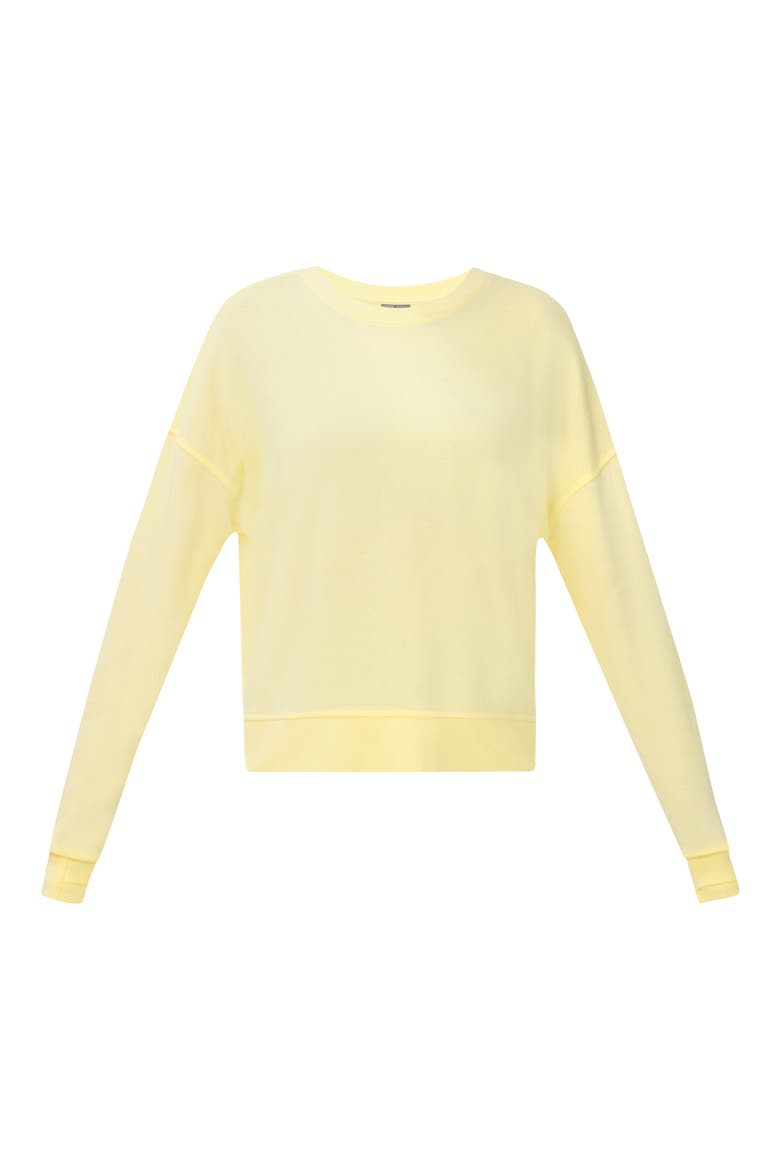 After Class Crop Sweatshirt, Alternate, color, BUTTERSCOTCH YELLOW