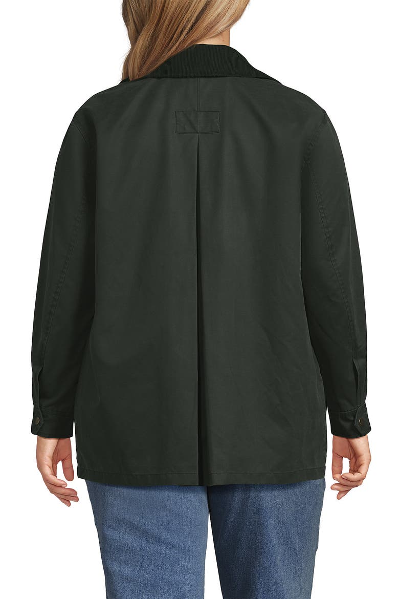 Waxed Barn Jacket, Alternate, color, Dark Green