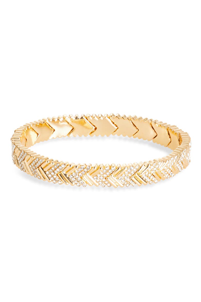 Naya Goldtone Bracelet, Main, color, CLEAR