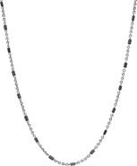John Varvatos Men's Artisan Hematite Station Necklace