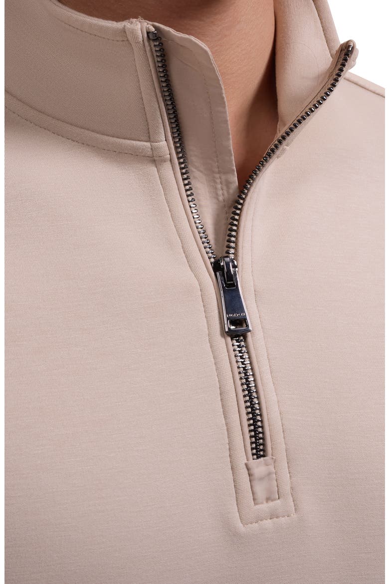 Soft Touch Quarter Zip Sweatshirt, Alternate, color, ALMOND