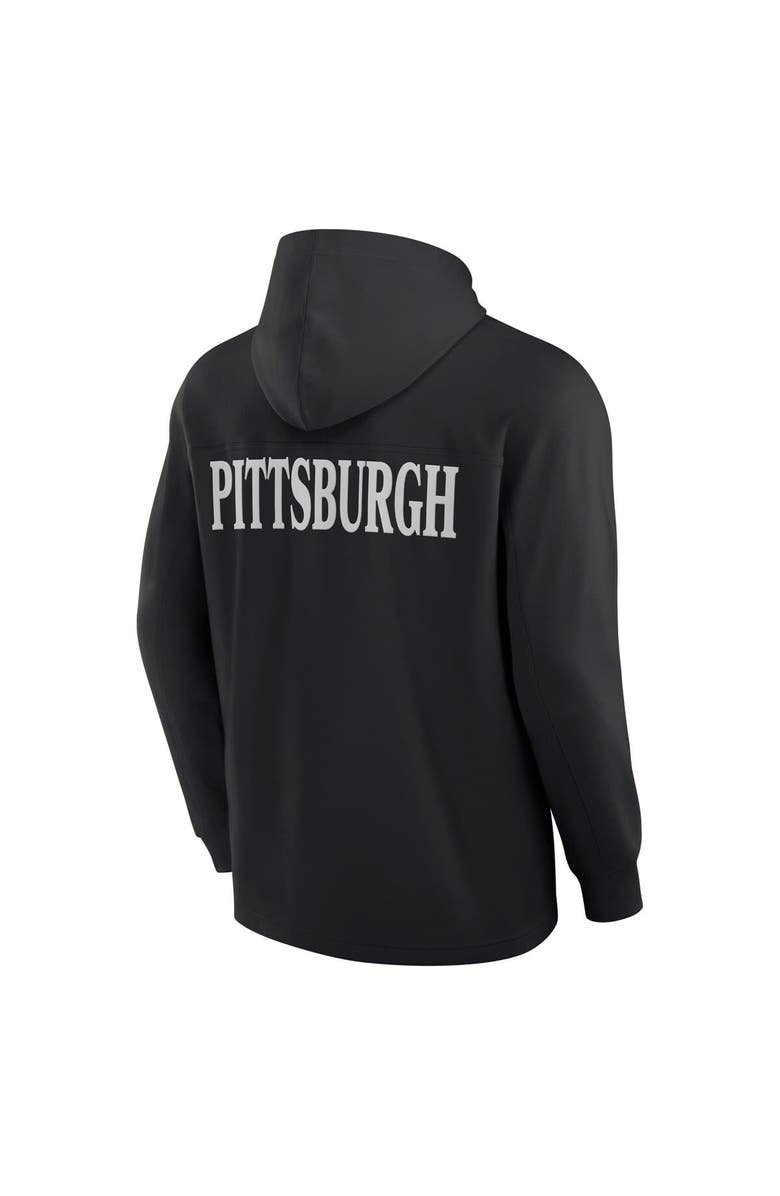 FANATICS Men's Fanatics Black Pittsburgh Penguins Elements Blaze Tri-Blend Long Sleeve Hoodie T-Shirt, Alternate, color, Black