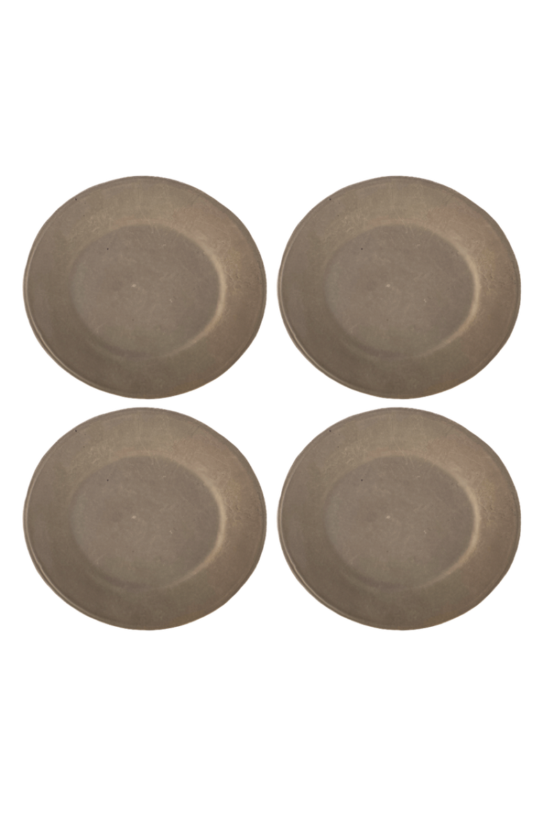 Earth Oval Dinner Plate - Set of 4, Alternate, color, Brown