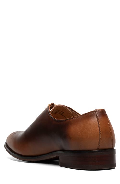 Stacy Adams Hallquist Embellished Toe Wholecut Shoe In Brown